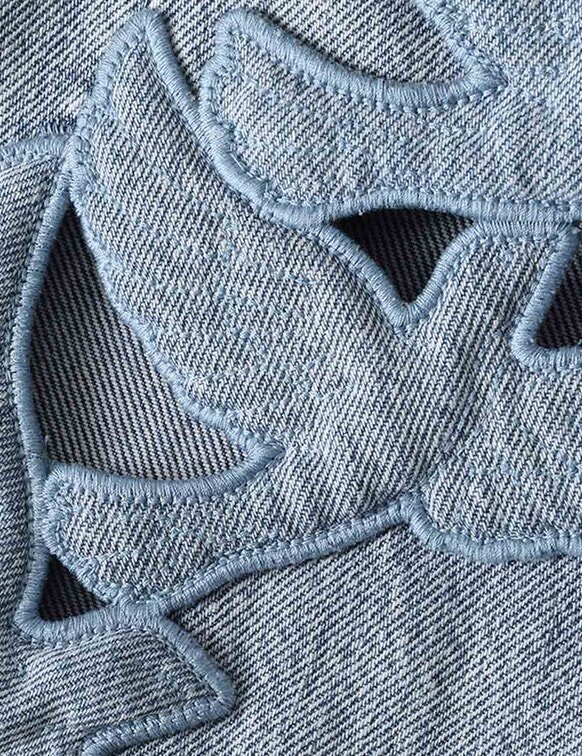 Alchemy Applique Relaxed Flare Sea Foam Online Alchemy Applique Relaxed Flare Sea Foam Online