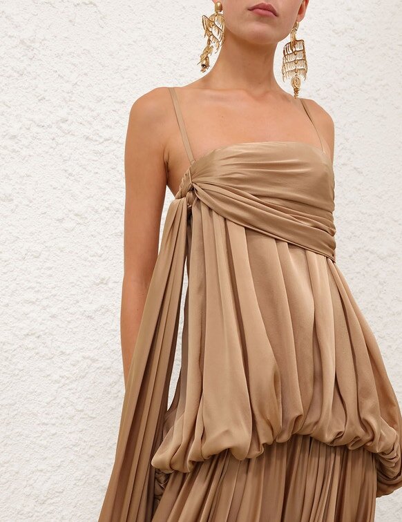 Alchemy Billow Maxi Dress Champagne Online Alchemy Billow Maxi Dress Champagne Online