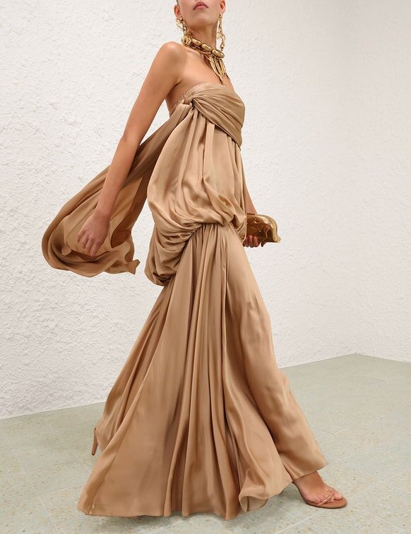 Alchemy Billow Maxi Dress Champagne Online Alchemy Billow Maxi Dress Champagne Online