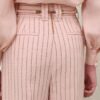 Alchemy Linen Wide Pant Pink Chocolate Stripe Online Alchemy Linen Wide Pant Pink Chocolate Stripe Online