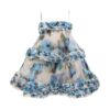 Alchemy Ruffle Mini Dress Blue Poppy Online