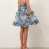 Alchemy Ruffle Mini Dress Blue Poppy Online