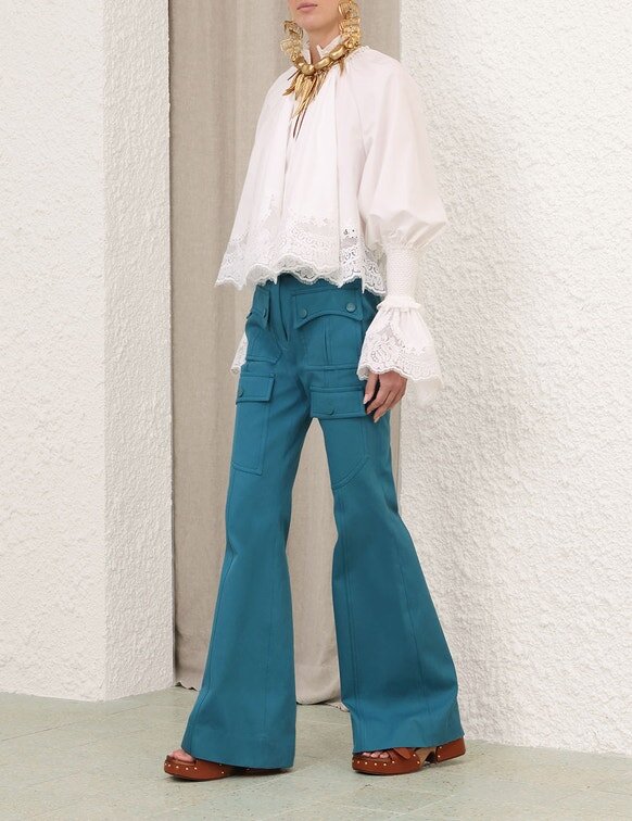 Alchemy Shirred Blouse Ivory Online Alchemy Shirred Blouse Ivory Online