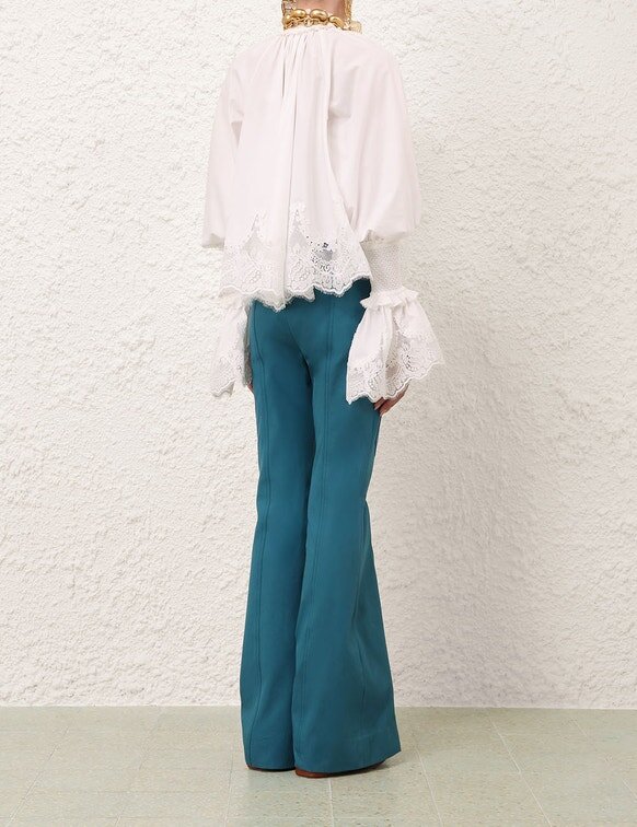 Alchemy Shirred Blouse Ivory Online Alchemy Shirred Blouse Ivory Online