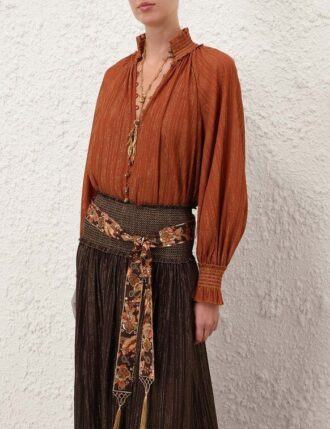 Aster Blouse Tan Online