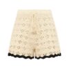 Aster Crochet Short Cream/Black Online