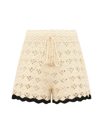 Aster Crochet Short Cream/Black Online