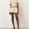 Aster Crochet Short Cream/Black Online