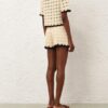 Aster Crochet Short Cream/Black Online