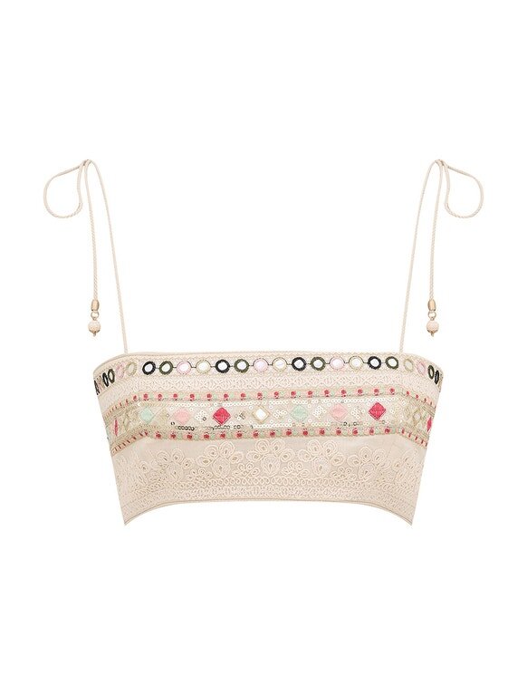 Aster Embellished Bodice Cream Online Aster Embellished Bodice Cream Online