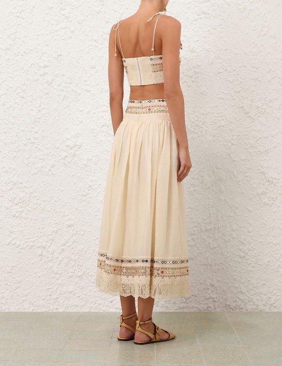 Aster Embellished Bodice Cream Online Aster Embellished Bodice Cream Online