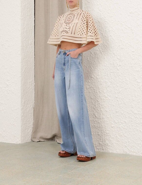 Aster Embroidered Blouse Cream Online Aster Embroidered Blouse Cream Online