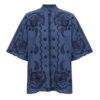 Aster Embroidered Denim Shirt Railway Blue Online