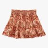 Aster Kids Bubble Hem Skirt Pink Paisley Floral Online