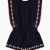 Aster Kids Embroidery Playsuit Dark Navy Online