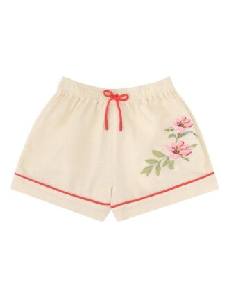 Aster Kids Embroidery Short Ivory Online