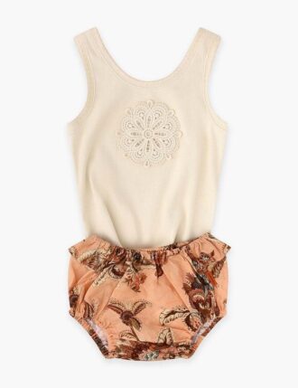Aster Kids Frill Bloomer Peach Jacobean Online