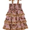 Aster Kids Tiered Dress Muave Jacobean Online Aster Kids Tiered Dress Muave Jacobean Online