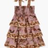 Aster Kids Tiered Dress Muave Jacobean Online Aster Kids Tiered Dress Muave Jacobean Online