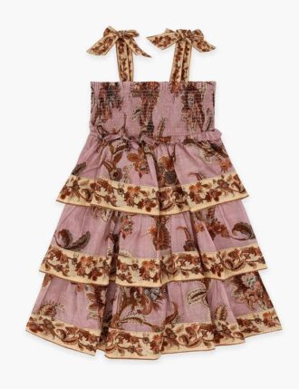 Aster Kids Tiered Dress Muave Jacobean Online