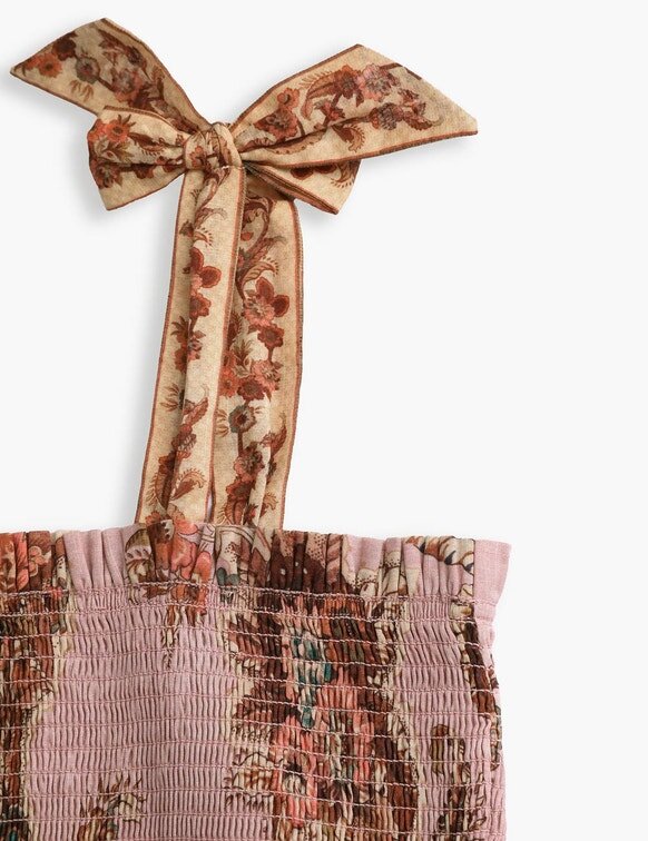 Aster Kids Tiered Dress Muave Jacobean Online Aster Kids Tiered Dress Muave Jacobean Online