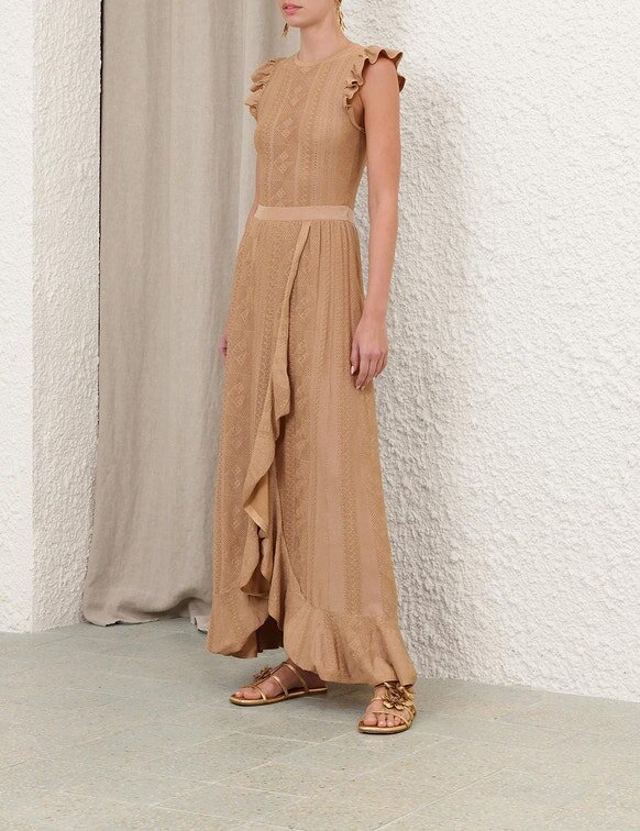 Aster Metallic Pointelle Skirt Metallic Gold Online Aster Metallic Pointelle Skirt Metallic Gold Online