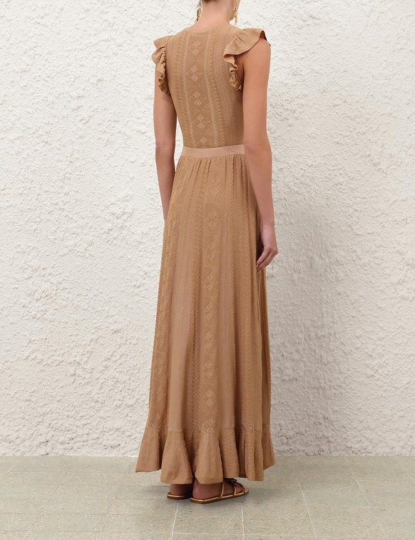 Aster Metallic Pointelle Skirt Metallic Gold Online Aster Metallic Pointelle Skirt Metallic Gold Online