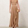 Aster Metallic Pointelle Skirt Metallic Gold Online Aster Metallic Pointelle Skirt Metallic Gold Online