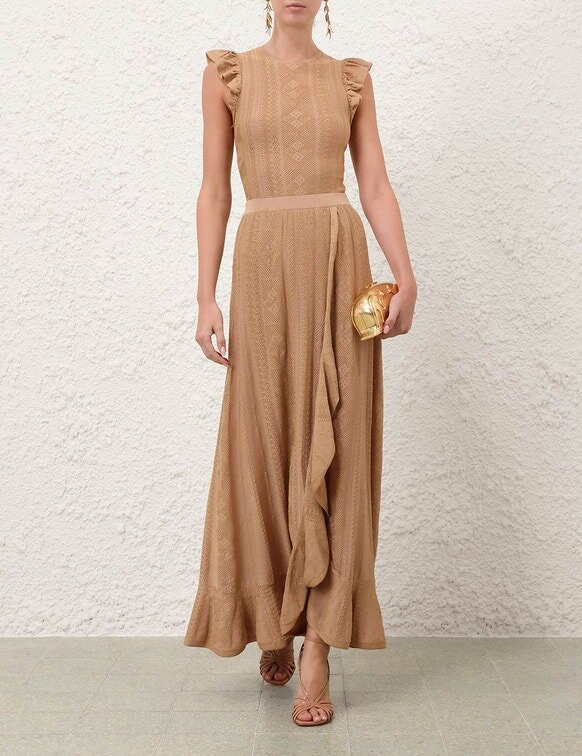 Aster Metallic Pointelle Skirt Metallic Gold Online Aster Metallic Pointelle Skirt Metallic Gold Online