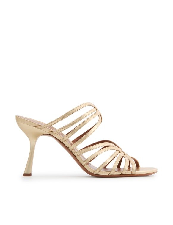 Aura Mule Sandal 85 Gold Online Aura Mule Sandal 85 Gold Online