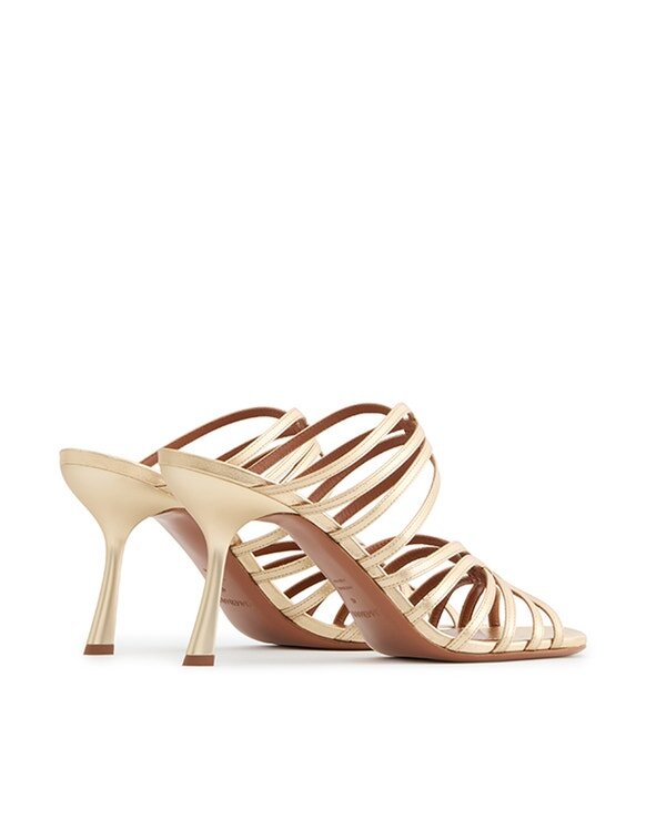 Aura Mule Sandal 85 Gold Online Aura Mule Sandal 85 Gold Online