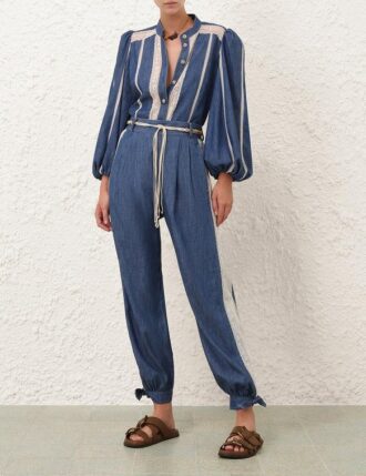 Awaken Denim Harem Pant Railway Blue Online