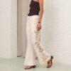 Awaken Embroidered Pant Cream Online