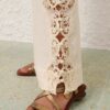 Awaken Embroidered Pant Cream Online