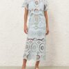 Awaken Embroidered Skirt Mint Online