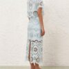 Awaken Embroidered Skirt Mint Online
