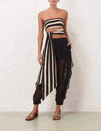 Awaken Frill Top Black Online