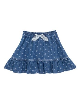 Awaken Kids Denim Skirt Jacquard Blue Online