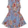 Awaken Kids Flip Dress Denim Floral Multi Online