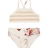 Awaken Kids Knit Bikini Ivory Floral Multi Online
