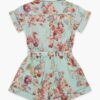 Awaken Kids Pocket Playsuit Mint Floral Multi Online