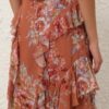 Awaken Ruffle Skirt Cinnamon Floral Online