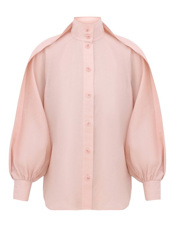 Billow Blouse Light Pink Online Billow Blouse Light Pink Online