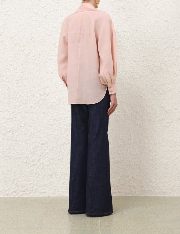 Billow Blouse Light Pink Online Billow Blouse Light Pink Online