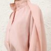 Billow Blouse Light Pink Online Billow Blouse Light Pink Online
