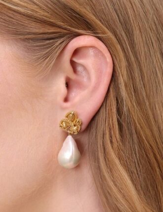 Bloom Earrings Aquamarine Online