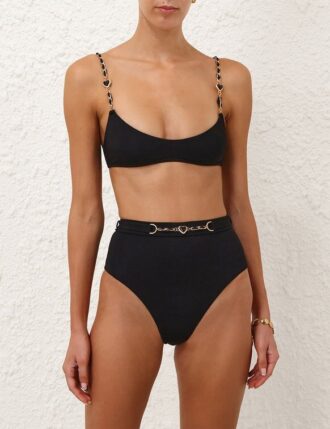 Daylight Chain Scoop Bikini Black Online