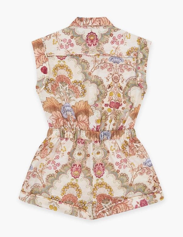 Daylight Kids Pocket Playsuit Wallpaper Floral Cream Online Daylight Kids Pocket Playsuit Wallpaper Floral Cream Online