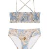 Daylight Kids Shirred Bikini Bandana Floral Denim Online Daylight Kids Shirred Bikini Bandana Floral Denim Online