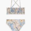 Daylight Kids Shirred Bikini Bandana Floral Denim Online Daylight Kids Shirred Bikini Bandana Floral Denim Online